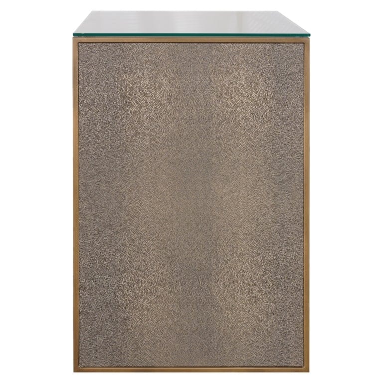 Richmond Interiors Sleeping Nightstand Bloomville 1-drawer incl. glass (Brown) House of Isabella UK