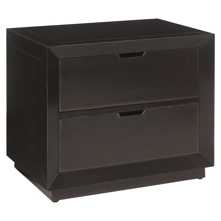 Nightstand Dante 2-drawers (Bronze).