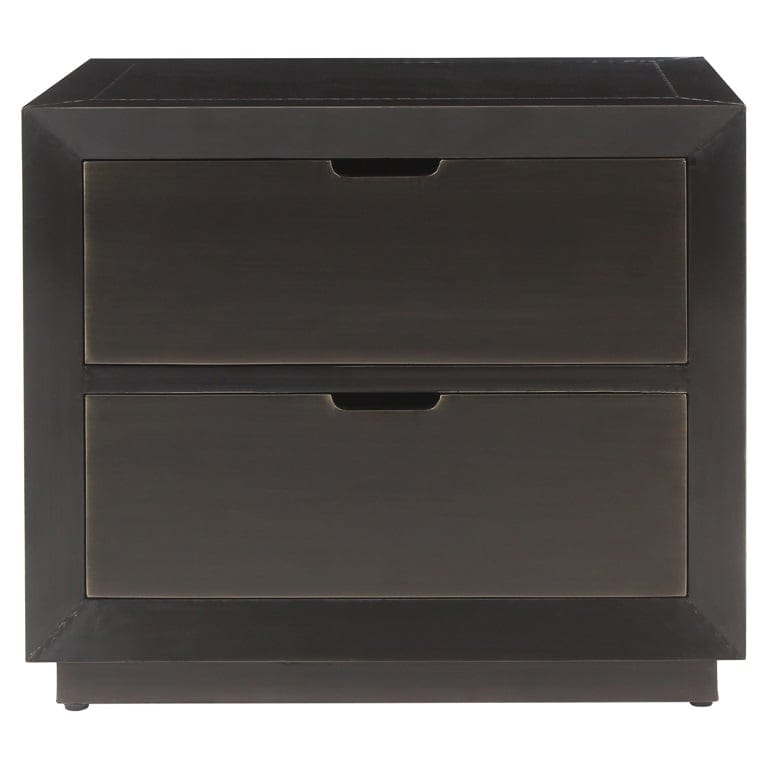Nightstand Dante 2-drawers (Bronze).