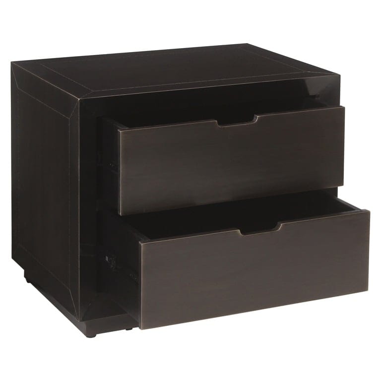 Nightstand Dante 2-drawers (Bronze).