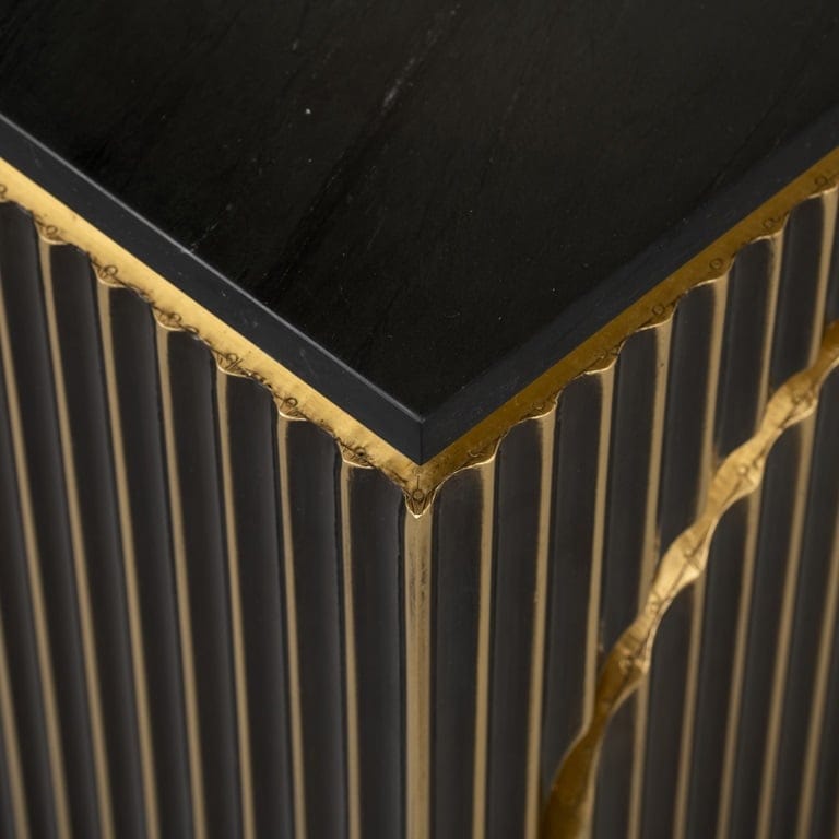 Nightstand Les Arcs 1-door (Brushed Gold).