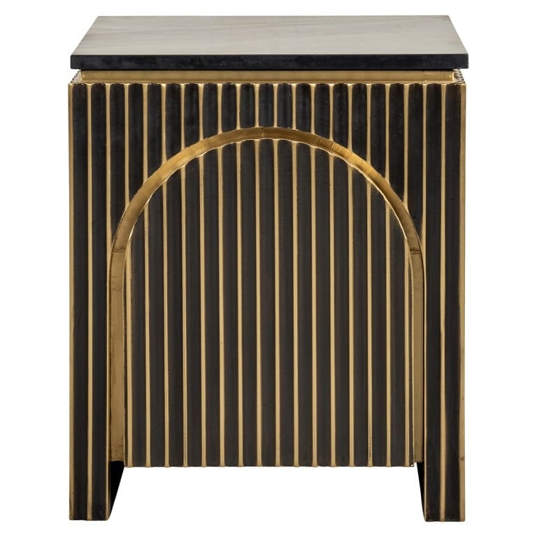 Nightstand Les Arcs 1-door (Brushed Gold).