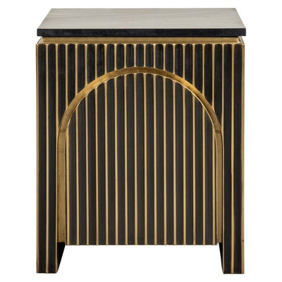 Richmond Interiors Sleeping Nightstand Les Arcs 1-door (Brushed Gold) House of Isabella UK