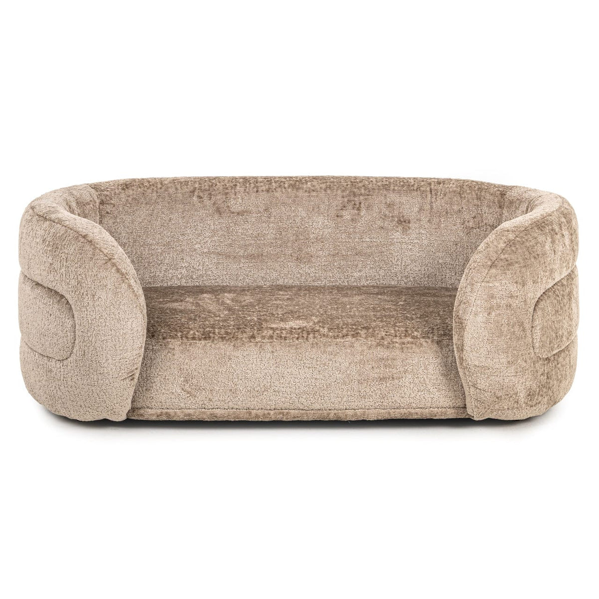 Richmond Interiors Sleeping Pet bed Bingo taupe chenille House of Isabella UK