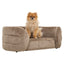 Richmond Interiors Sleeping Pet bed Bingo taupe chenille House of Isabella UK