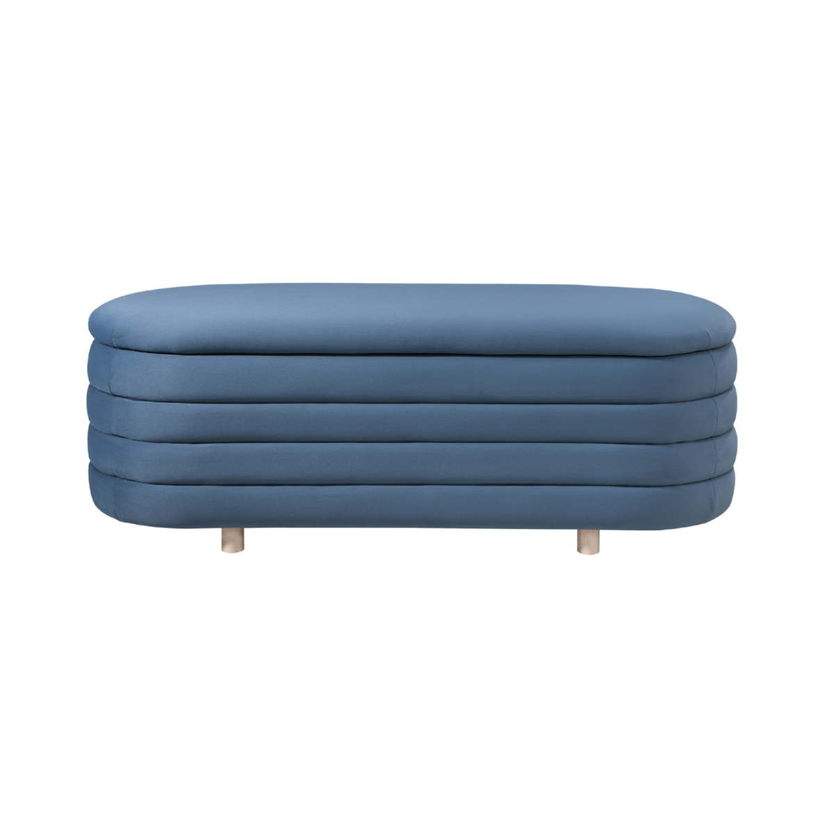 Ripple Storage Oval Ottoman