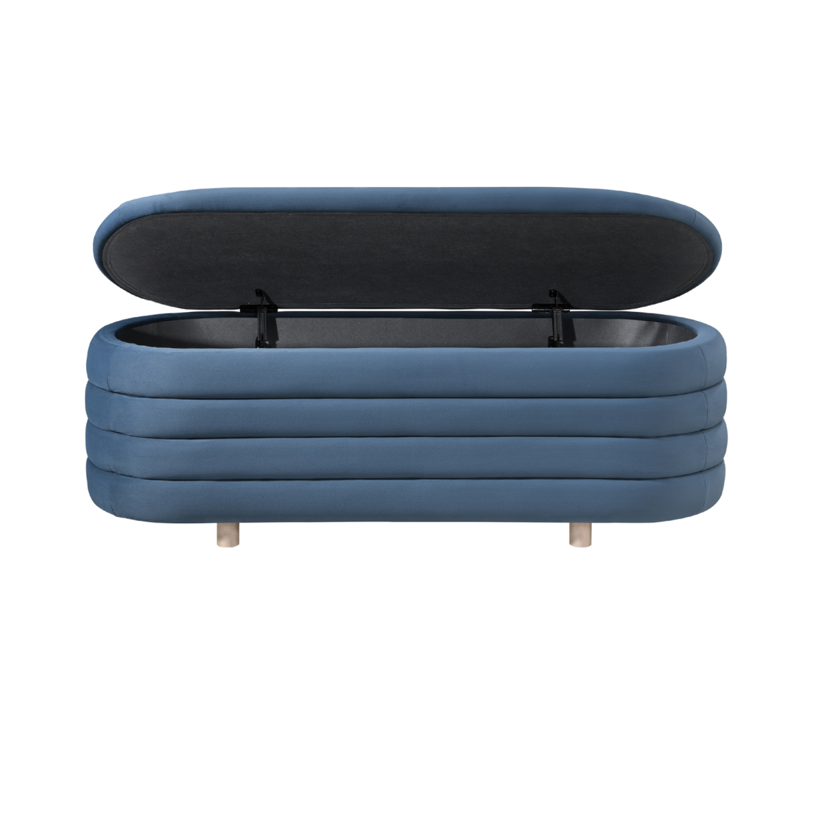 Ripple Storage Oval Ottoman