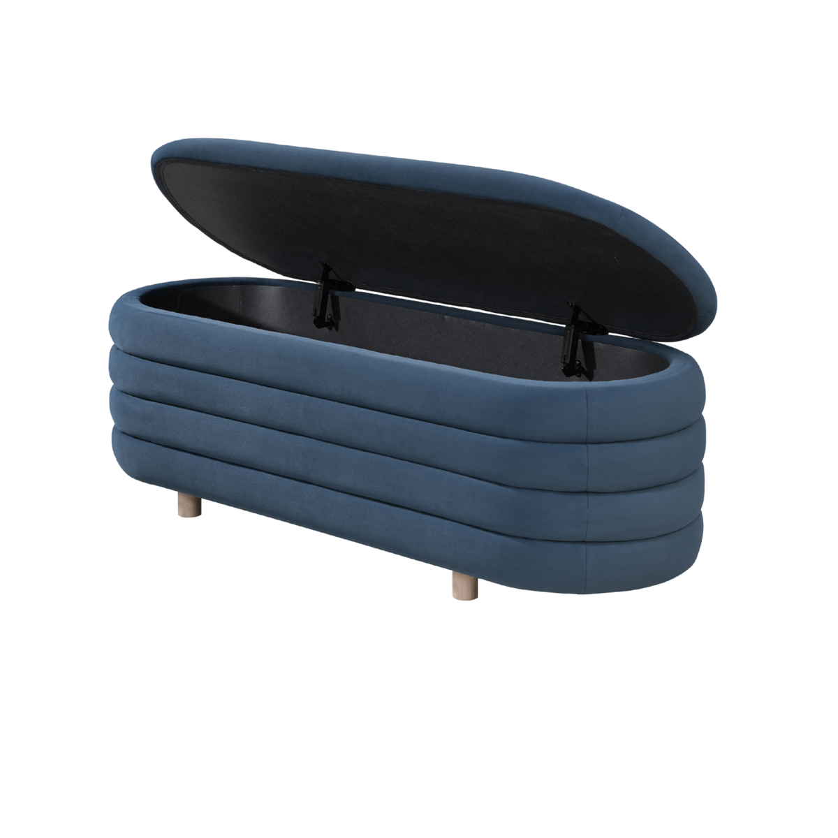 Ripple Storage Oval Ottoman