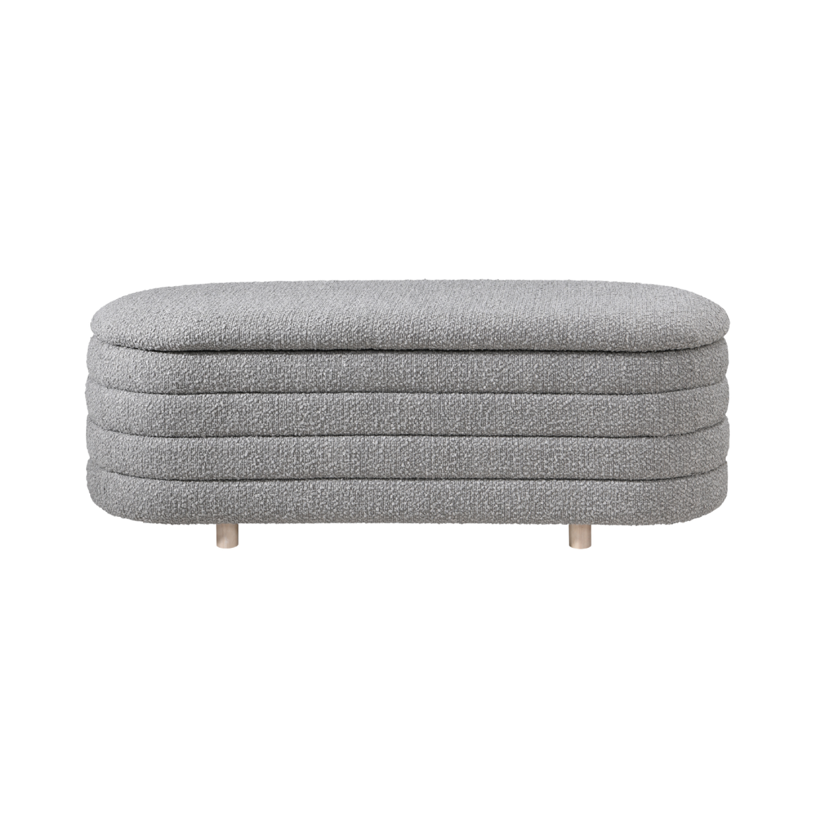 Ripple Storage Oval Ottoman