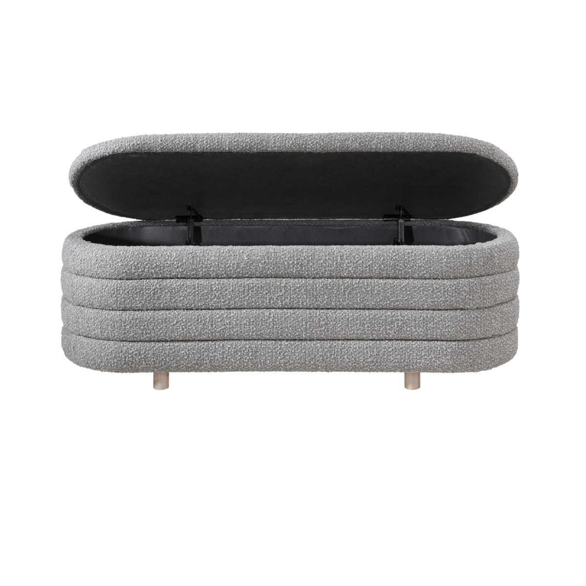 Ripple Storage Oval Ottoman