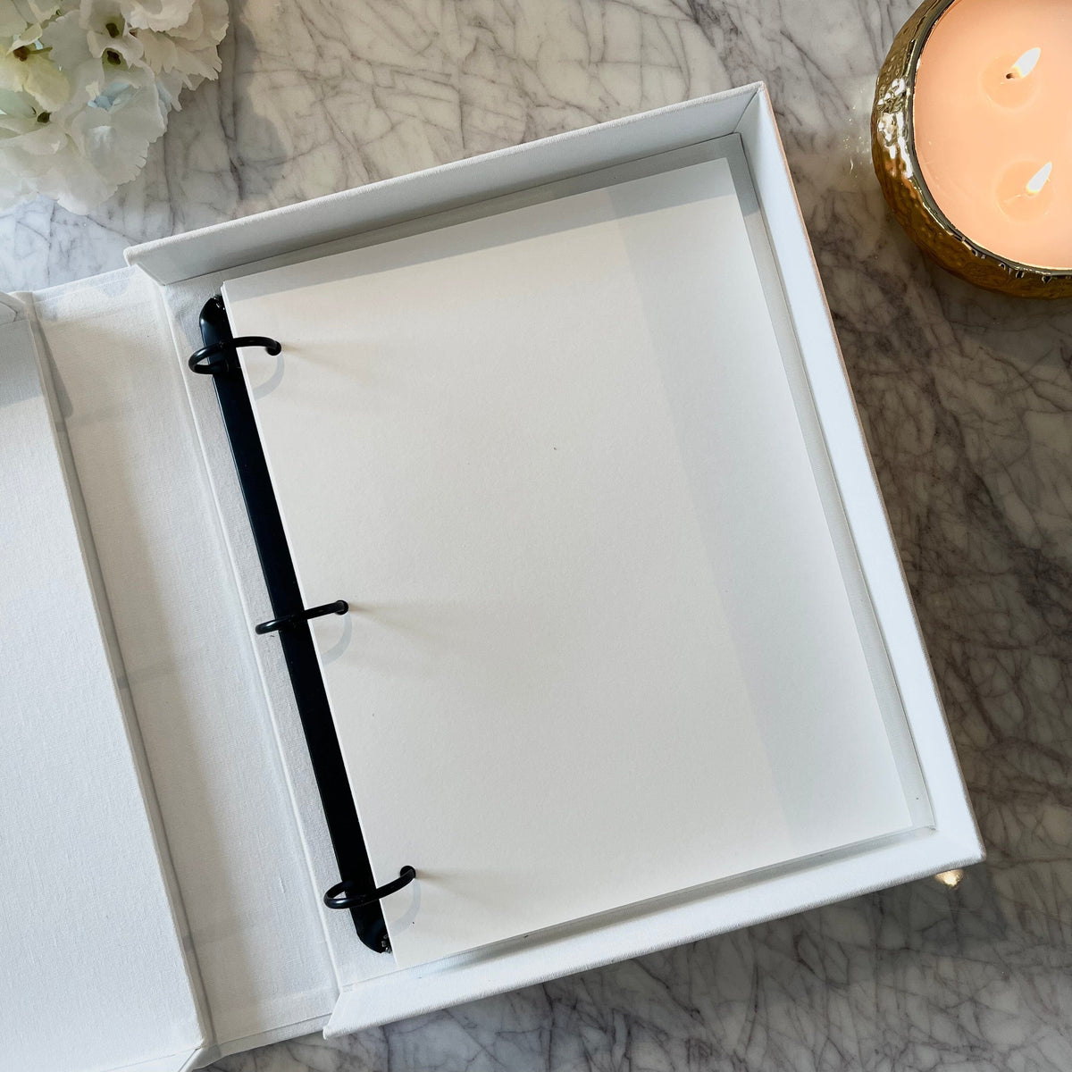 Rowen Homes Accessories 'A Love Story' Cream & Gold Luxury Wedding Photo Album House of Isabella UK