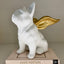Rowen Homes Accessories Angel White & Gold French Bull Dog Decorative Ornament House of Isabella UK