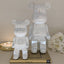 Rowen Homes Accessories Cream Pearlescent Standing Bear Ornament - Set of 2 House of Isabella UK