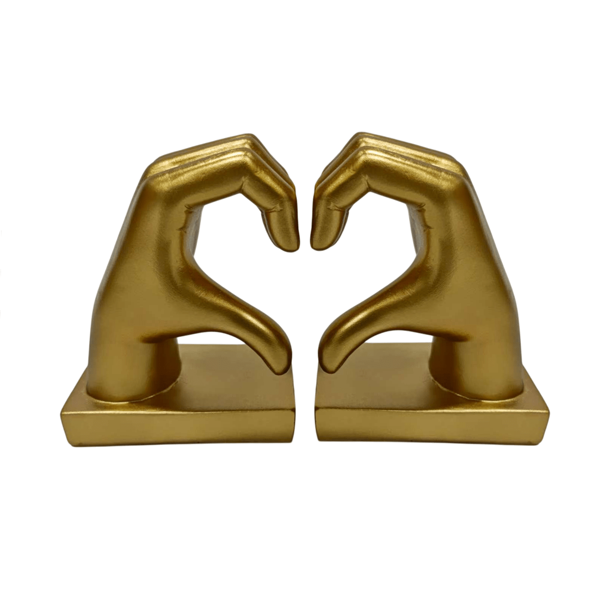 Rowen Homes Accessories Decorative Gold Heart Hands Bookends House of Isabella UK