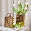 Rowen Homes Accessories Elise Gold Handbag Decorative Vases - Set of 2 House of Isabella UK