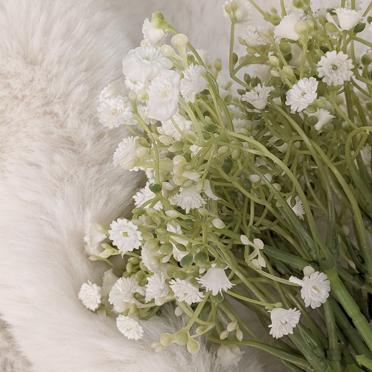 Rowen Homes Accessories Faux White Gypsophila Bunch of Flowers House of Isabella UK
