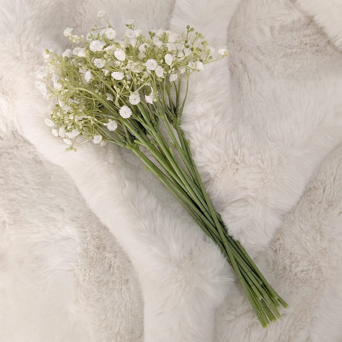Rowen Homes Accessories Faux White Gypsophila Bunch of Flowers House of Isabella UK