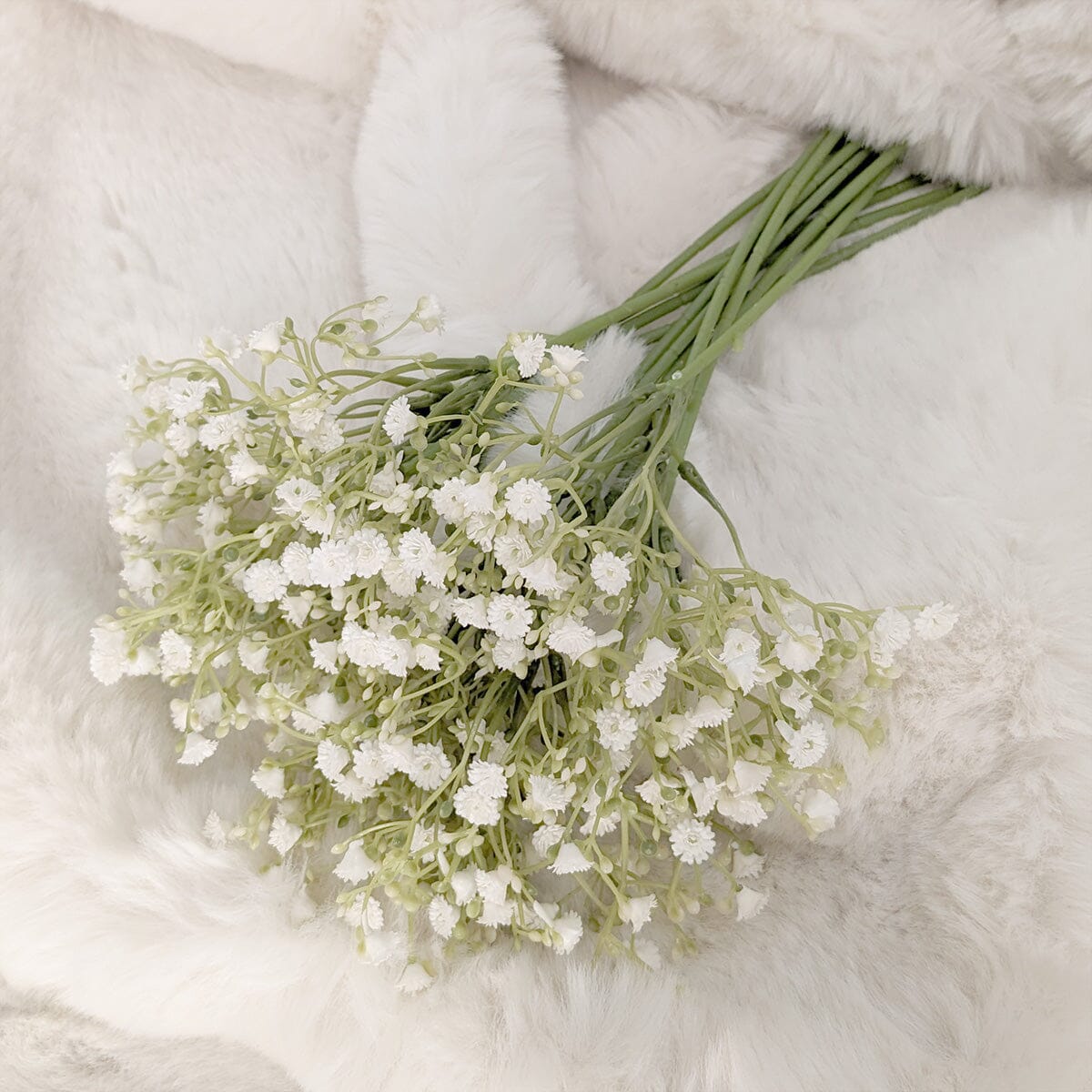 Rowen Homes Accessories Faux White Gypsophila Bunch of Flowers House of Isabella UK