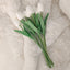 Rowen Homes Accessories Faux White Tulips Bunch of 8 Flowers House of Isabella UK
