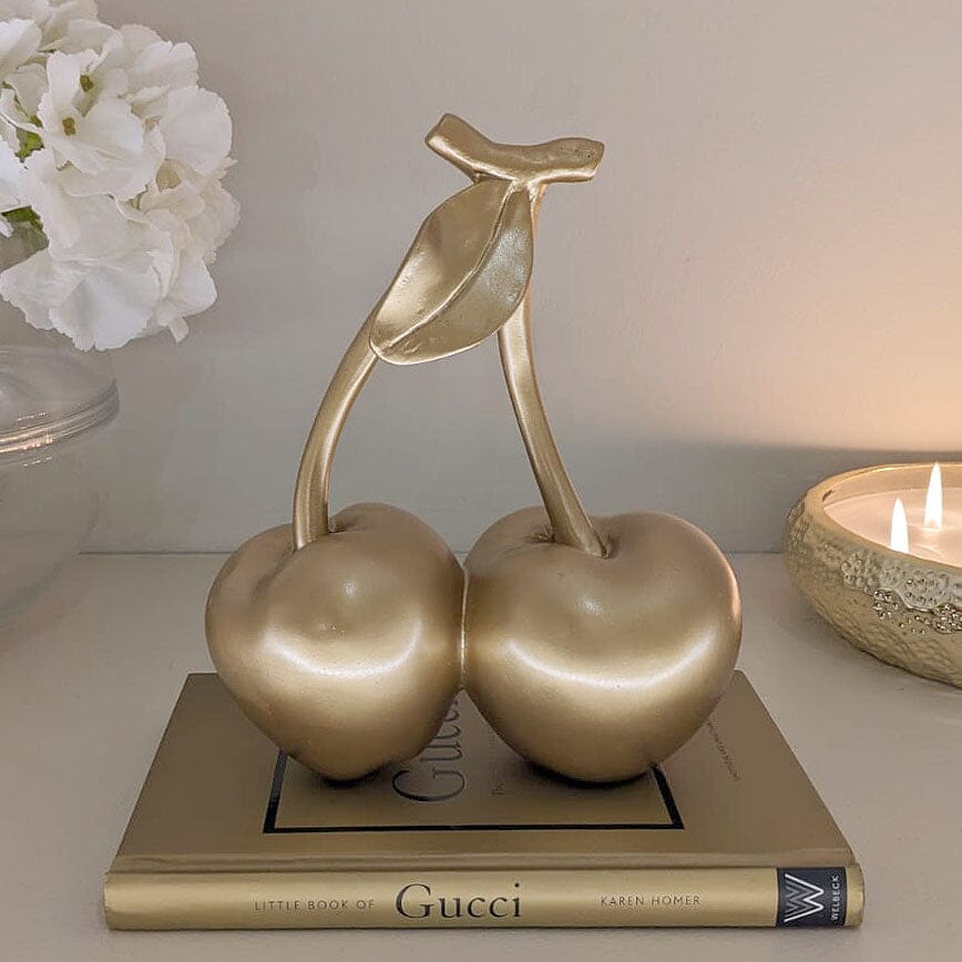 Rowen Homes Accessories Gold Decorative Cherry Ornament House of Isabella UK