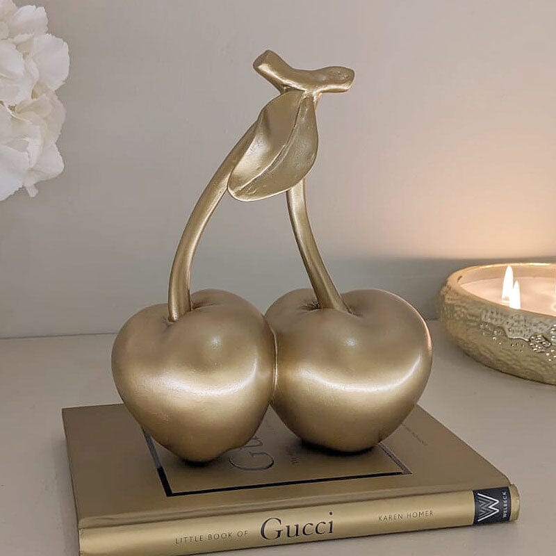 Rowen Homes Accessories Gold Decorative Cherry Ornament House of Isabella UK