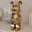 Rowen Homes Accessories Gold Pearlescent Standing Bear Ornament House of Isabella UK