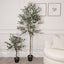 Rowen Homes Accessories Large Faux Potted Olive Tree House of Isabella UK