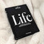 Rowen Homes Accessories 'Life' Black Decorative Coffee Table Photo Album House of Isabella UK