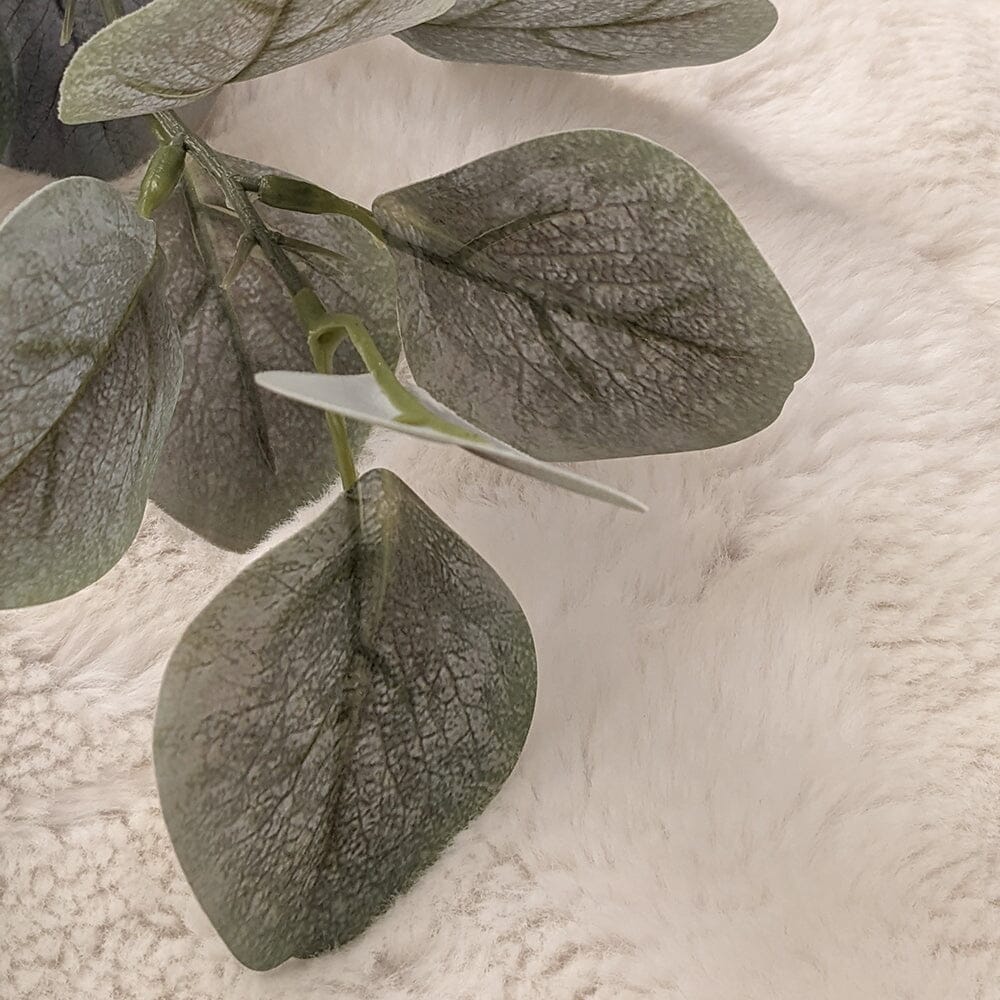 Rowen Homes Accessories Light Green Dusted Faux Eucalyptus Single Stem House of Isabella UK