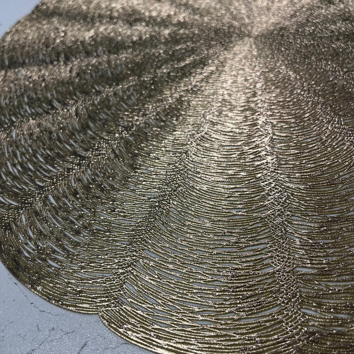 Rowen Homes Accessories Lyra Gold Round Placemat House of Isabella UK