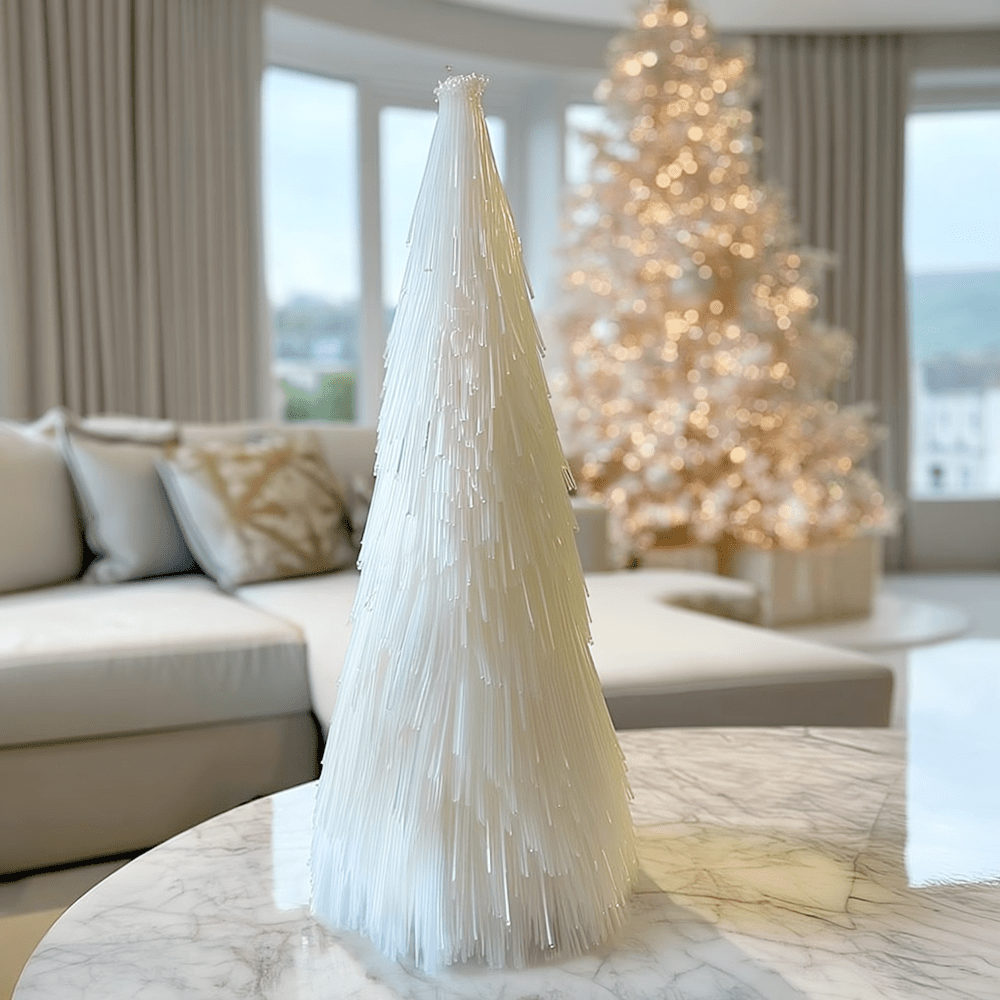 Rowen Homes Accessories Medium White Decorative Christmas Tree Ornament House of Isabella UK