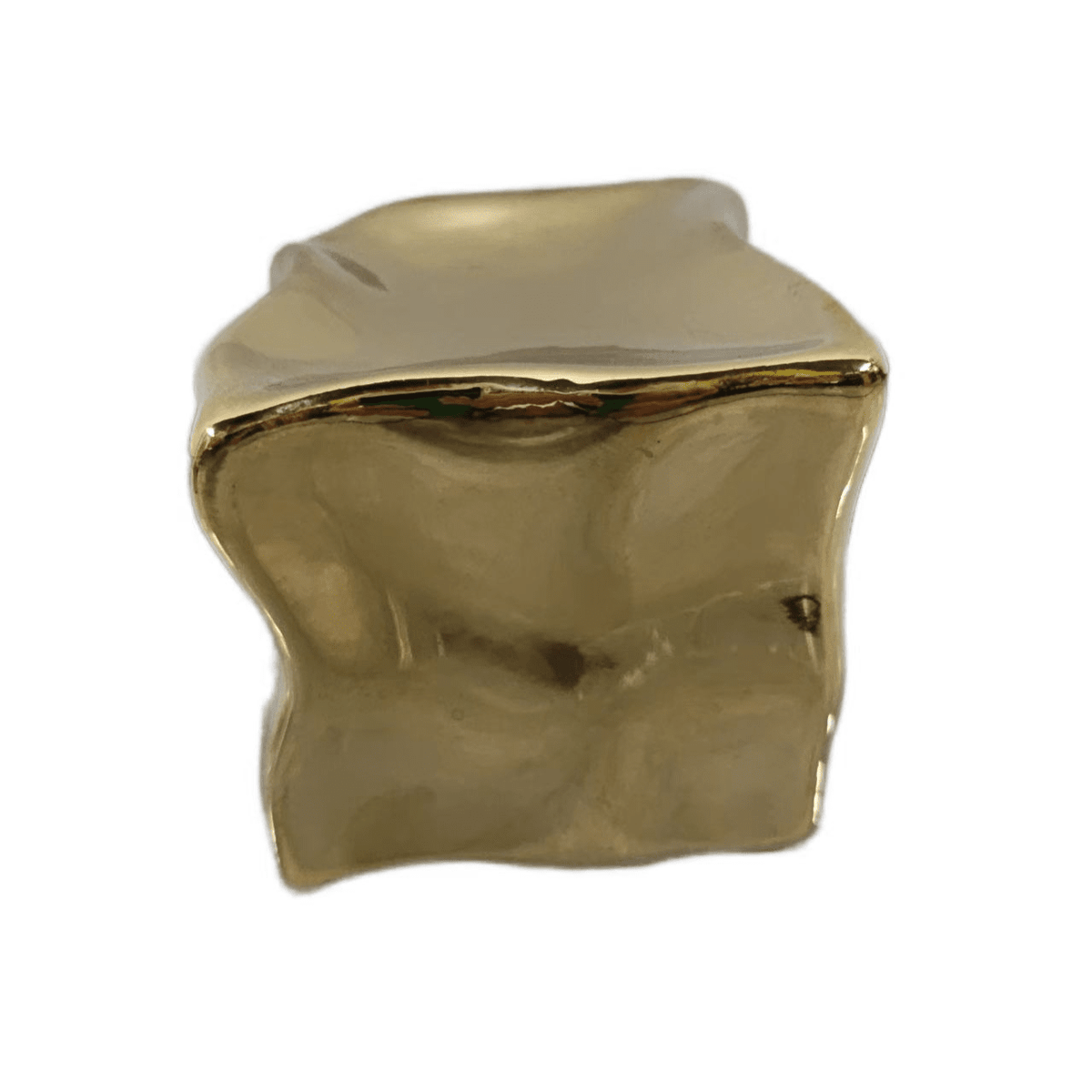 Rowen Homes Accessories Romée Gold Abstract Cube Ornament House of Isabella UK