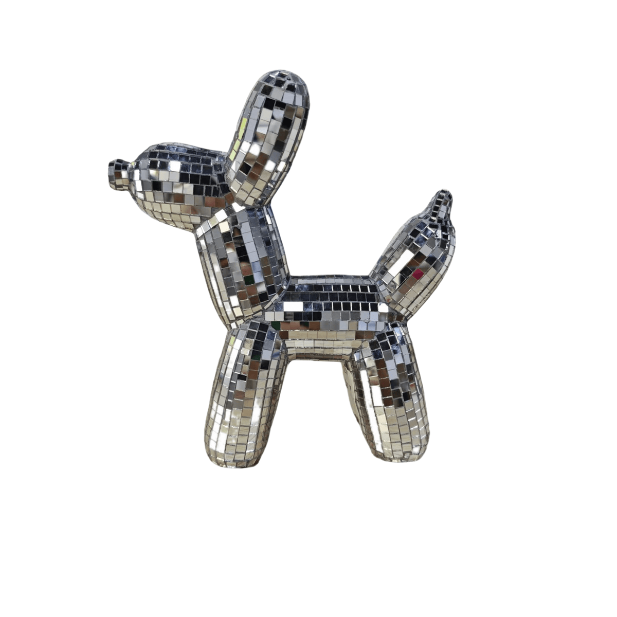 Rowen Homes Accessories Silver Disco Decorative Balloon Dog Ornament House of Isabella UK