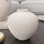 Rowen Homes Accessories Solis Medium Rounded Stone Ceramic Neutral Vase House of Isabella UK