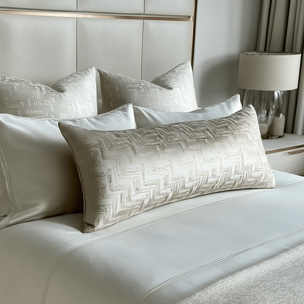 Rowen Homes Accessories Sorrel Cream & Gold Long Bolster Cushion - 90x35cm House of Isabella UK