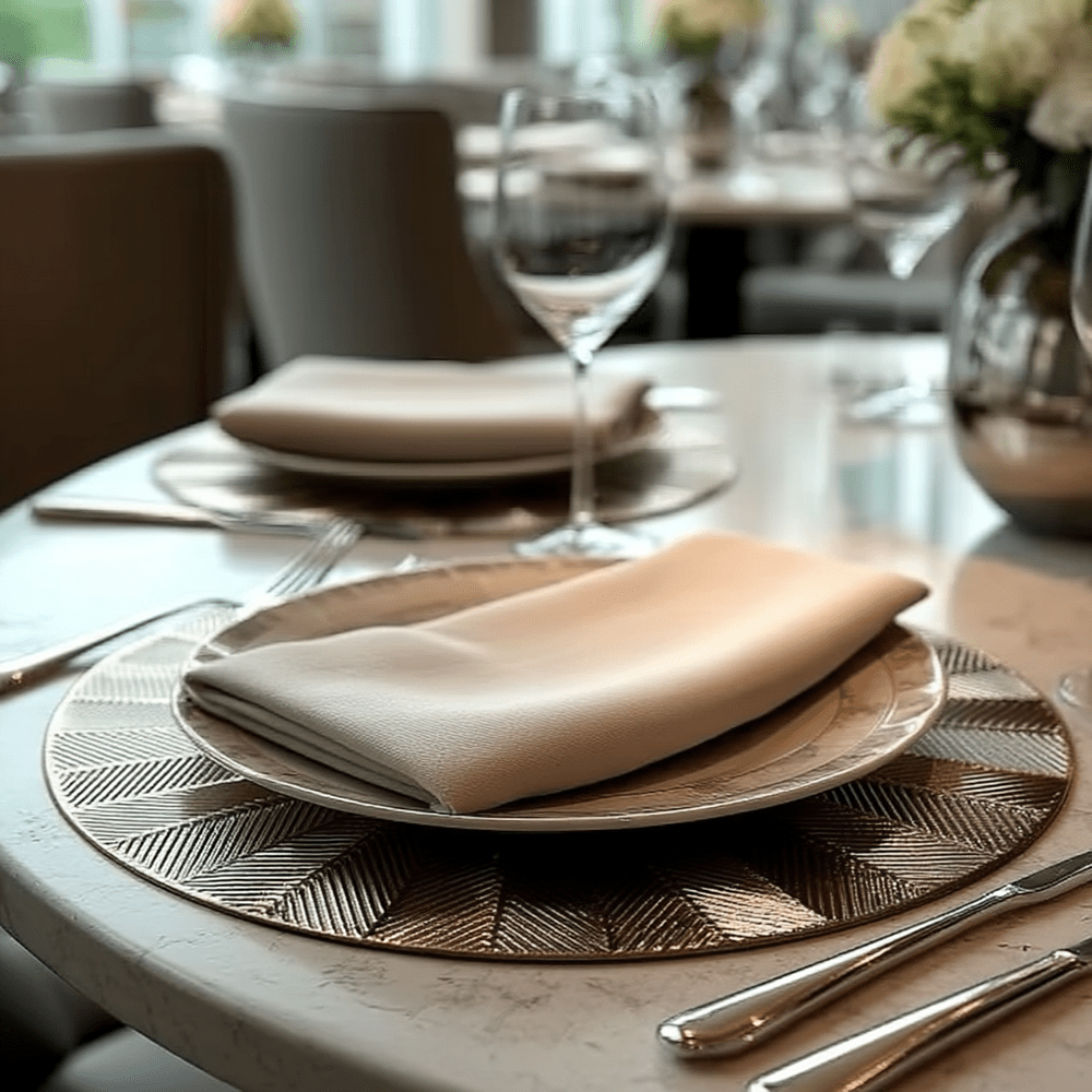 Rowen Homes Accessories Sunburst Gold Round Placemat House of Isabella UK