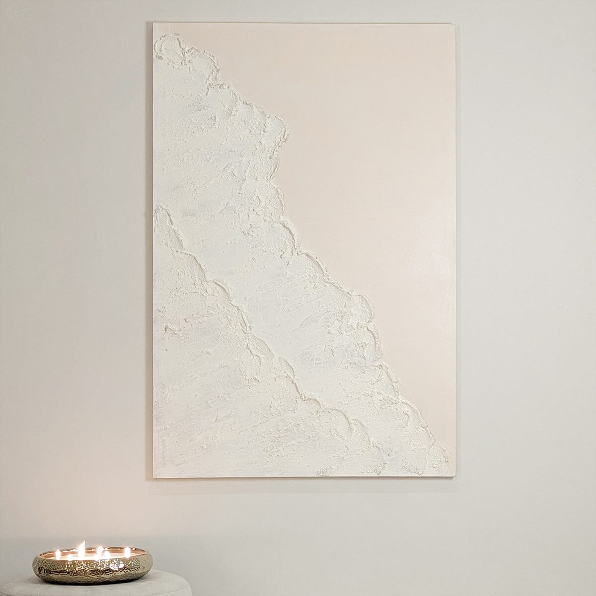 Rowen Homes Accessories Toulouse Neutral Beach Waves Textured Canvas Wall Art House of Isabella UK