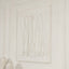 Rowen Homes Accessories Wren White Textured Abstract Lines Canvas Wall Art House of Isabella UK
