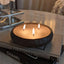 Rowen Homes Fragrance Aeolian 3 Wick Black Scented Candle House of Isabella UK