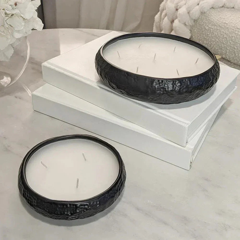 Rowen Homes Fragrance Aeolian 3 Wick Black Scented Candle House of Isabella UK