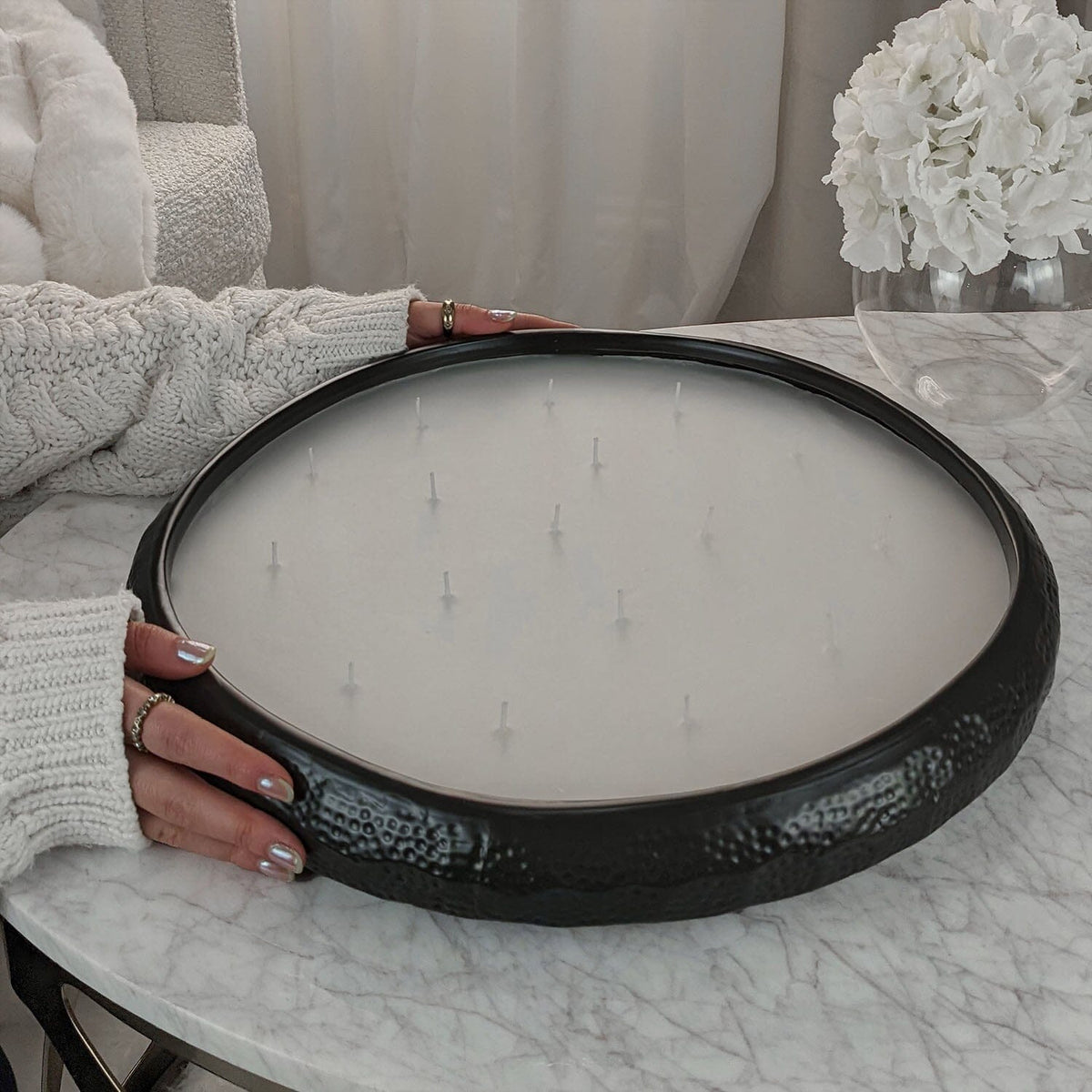 Rowen Homes Fragrance Aeolian XL Black 17 Wick Scented Candle House of Isabella UK