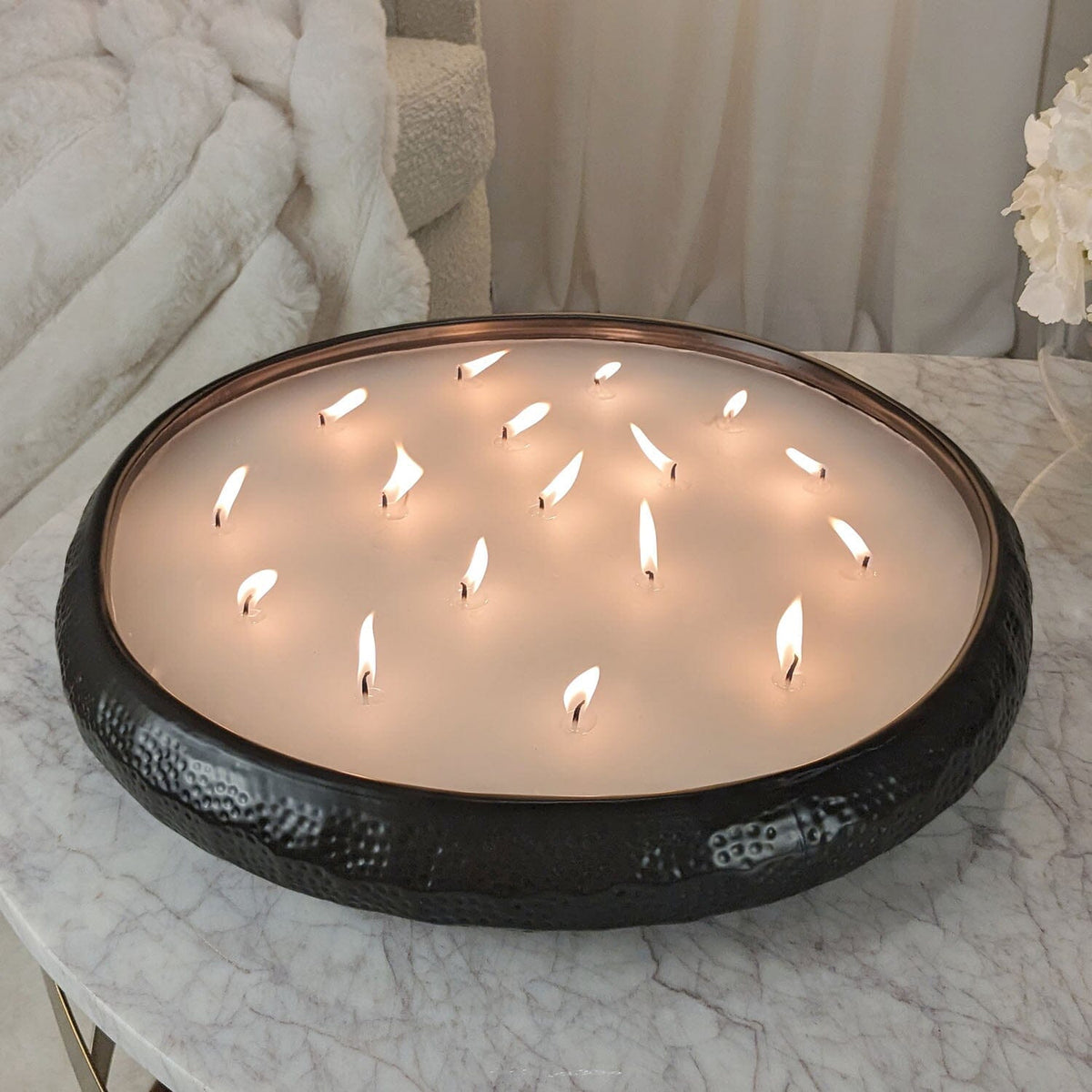 Rowen Homes Fragrance Aeolian XL Black 17 Wick Scented Candle House of Isabella UK