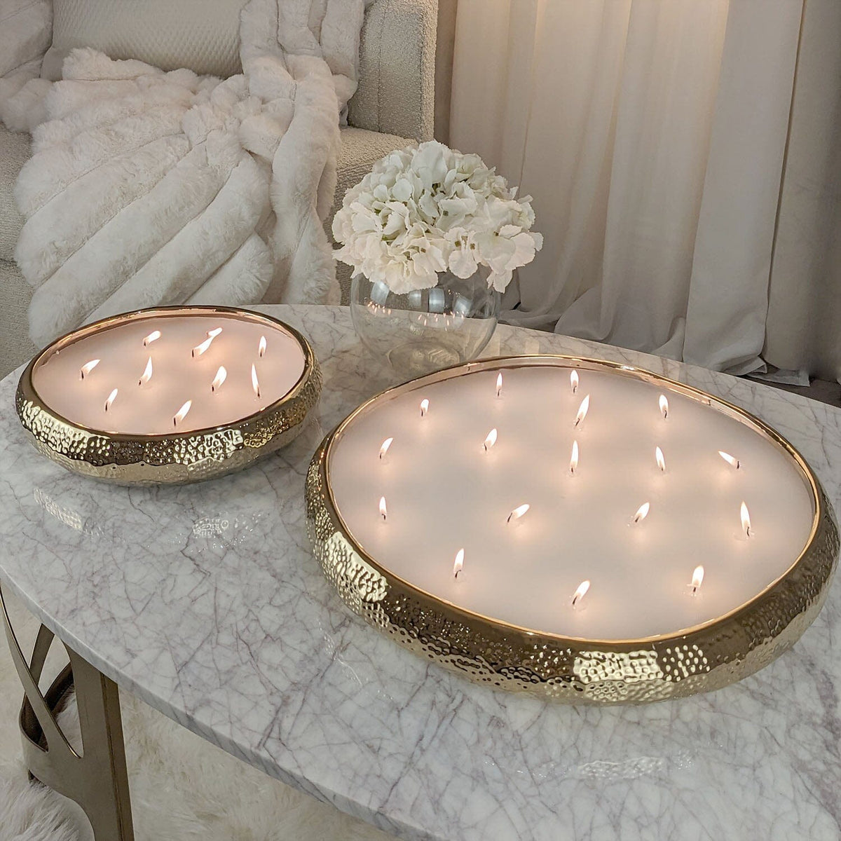 Rowen Homes Fragrance Aeolian XL Gold 17 Wick Scented Candle House of Isabella UK