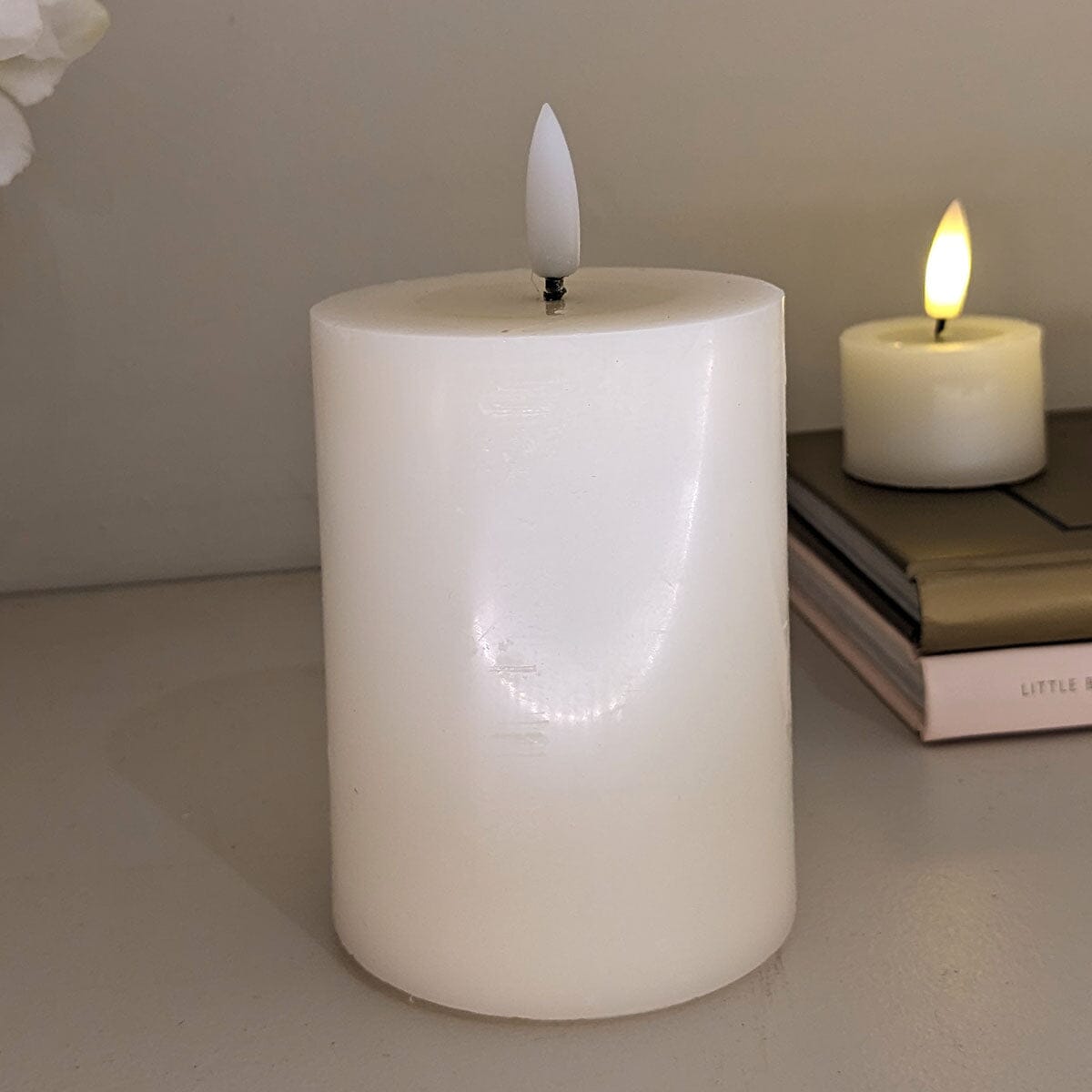 Rowen Homes Fragrance Cream Realistic LED Candle - 10cm House of Isabella UK