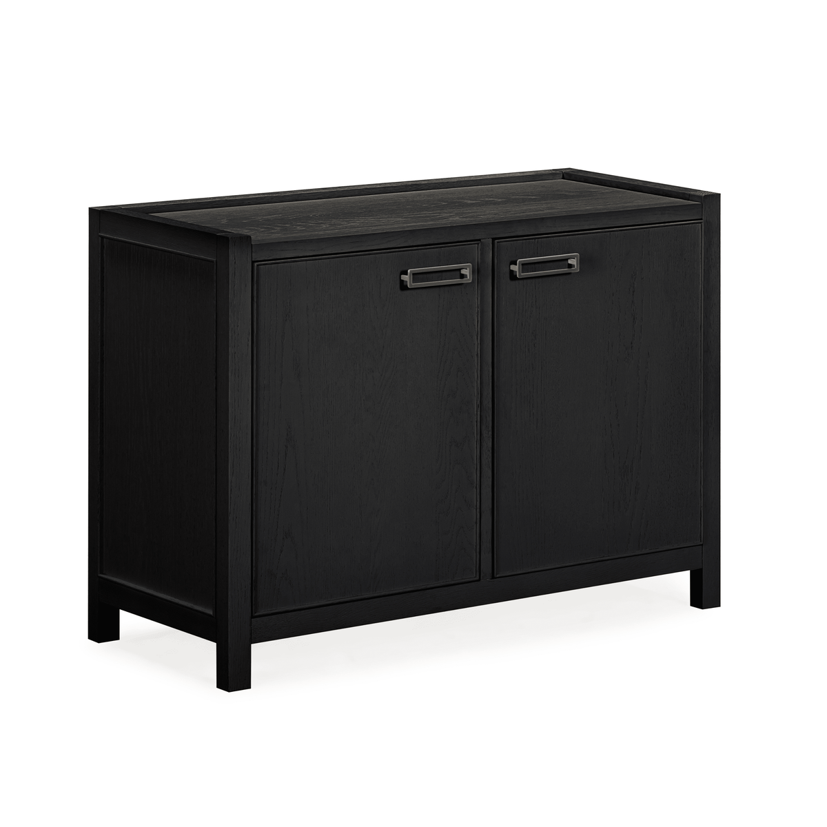 Rowen Homes Furniture Soho Black Oak Veneer 2 Door Sideboard House of Isabella UK