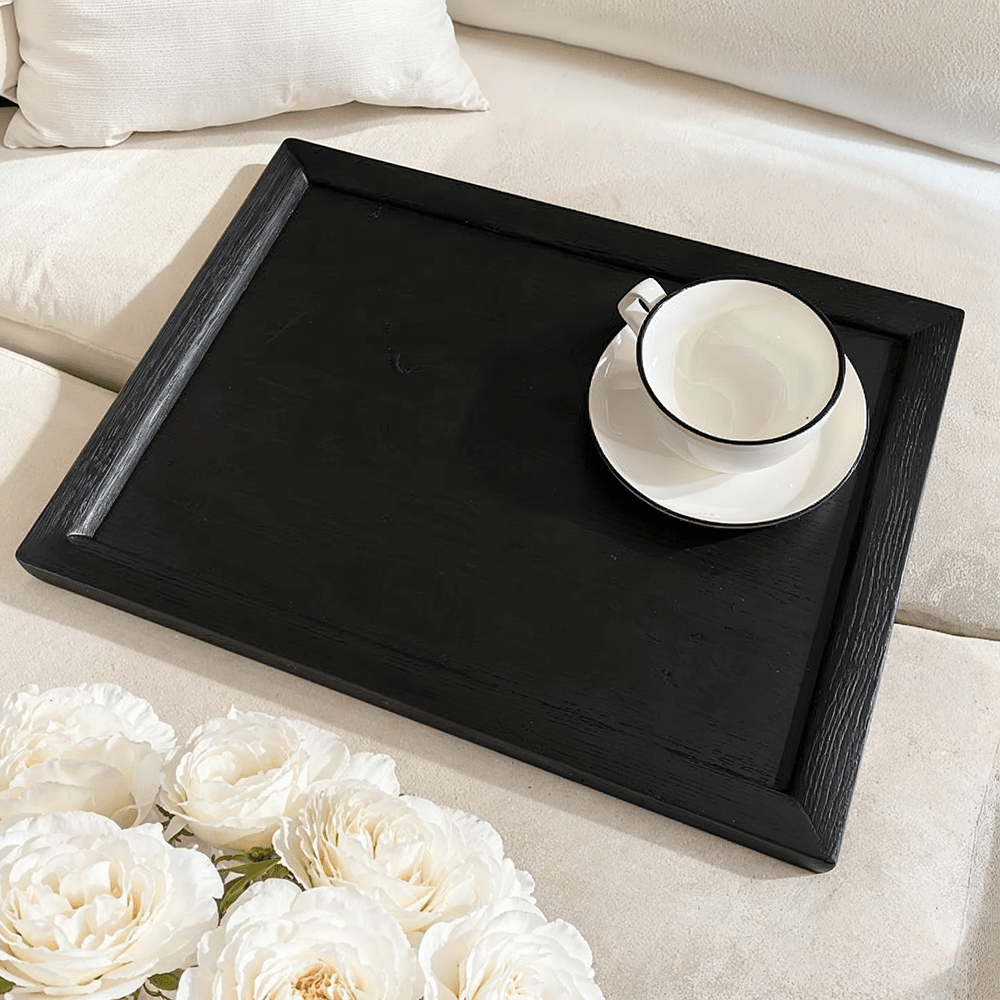 Rowen Homes Furniture Soho Black Oak Veneer Sofa Table House of Isabella UK