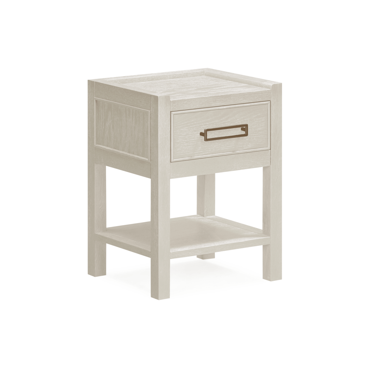 Rowen Homes Furniture Soho Cream Oak Veneer 1 Drawer Bedside Table House of Isabella UK