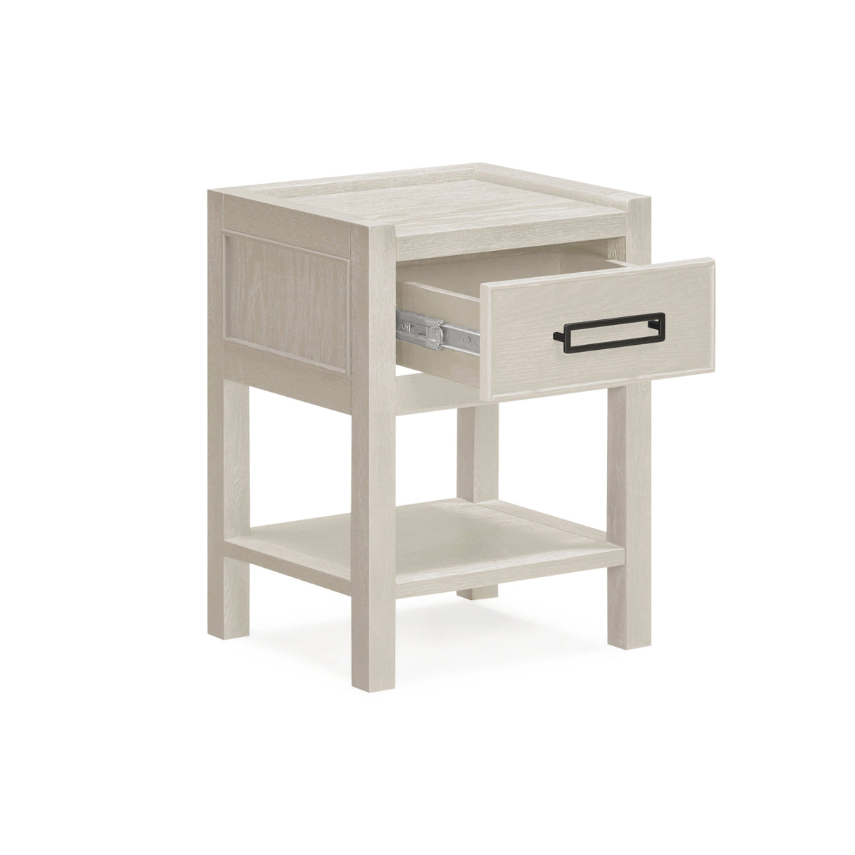 Rowen Homes Furniture Soho Cream Oak Veneer 1 Drawer Bedside Table House of Isabella UK