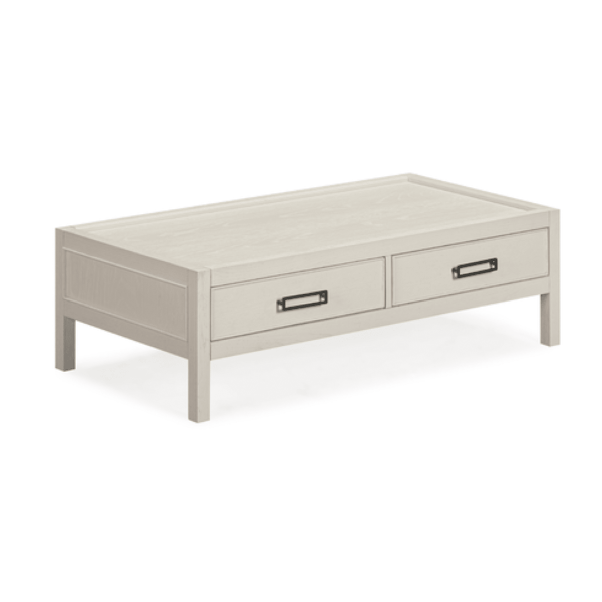 Rowen Homes Furniture Soho Cream Oak Veneer 2 Drawer Coffee Table House of Isabella UK