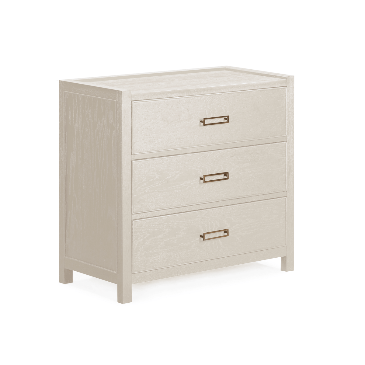 Rowen Homes Furniture Soho Cream Oak Veneer 3 Drawer Chest House of Isabella UK